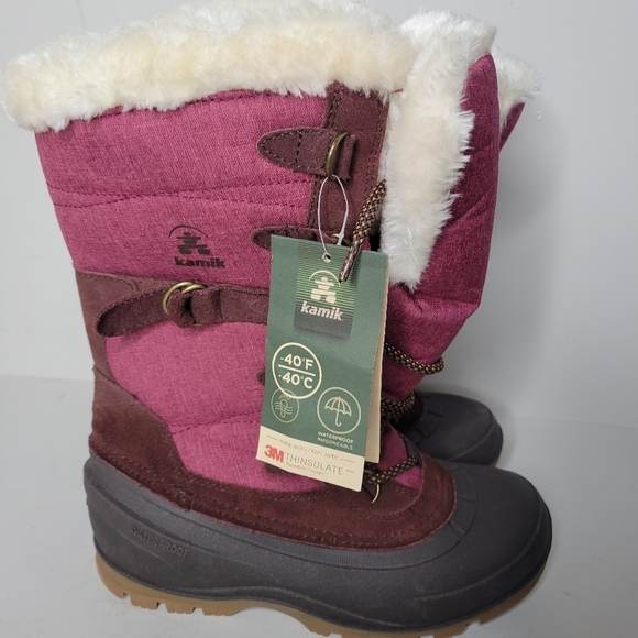 Kamik SnoValley 2 Maroon Women's Winter Boot SZ 6 - Picture 6 of 8